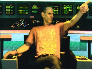 James Rosenthal, that's Captain Rosenthal, of the Starship artblog, recently at the Franklin Institute Star Trek exhibit