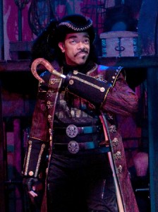 Frank X as Captain Hook in Peter Pan, Arden Theatre Company; photo by Mark Garvin