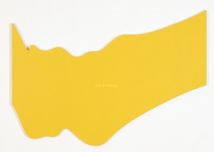 Francine Savard, Une étendue jaune (A Yellow Field), Acrylic on canvas mounted on wood panel, 2001, Collection of the National Gallery of Canada, Ottawa. Photo: François LeClair 
