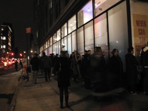 Line outside Never Can Say Goodbye last Friday night