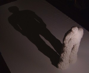 Wade von Kramm, Self Portrait, in plaster and shadow