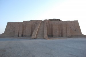  2009 view of the Ziggurat at Ur, constructed ca. 2100 BCE and restored ca. 600 BCE
