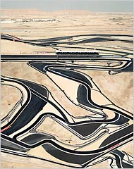 Bahrain 1. Bahrain's desert race track by A. Gursky.