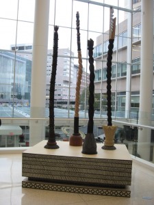 Linda Brenner, Composition of 4 poles, wood