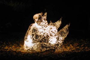 Lance Winn's burning man, photo courtesy the artist