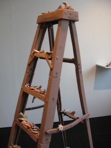 Margarita Cabrera, at Walter Maciel Gallery, Ladder #1