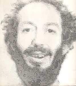 Hollis Frampton computer portrait of the artist c. 1975 