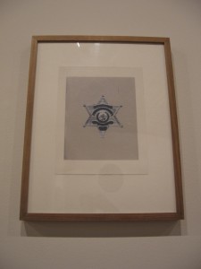 Pernot Hudson, Samburg's Finest, 2008, silkscreen/graphite on paper, 19 x 25 3/4 inches