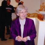 Evelyn Keyser at her 2003 opening at Gallery Joe, Philadelphia