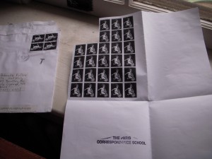 Matthew Rose, the xerox sheet and the xerox stamps on the envelope.