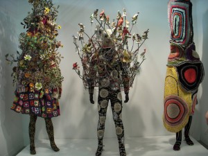 Nick Cave Soundsuits at Jack Shainman at the Armory.