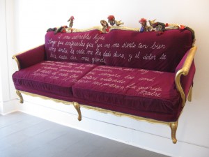 Pepon Osorio, To My Darling Daughters, mixed media installation, 1990, 36 x 74 x 28 inches
