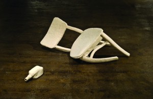 Tristin Lowe, Felt Chair. Image courtesy Fleisher-Ollman Gallery. The artist has been working in felt for a few years. This is one sample.