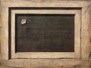 Cornelis 'Reverse of a Framed Painting' (1670-1672) Statens Museum for Kunst, Copenhagen 