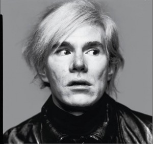 Andy Warhol, by Richard Avedon. Illustration from Louis Menand's article in the New Yorker, Jan. 11.