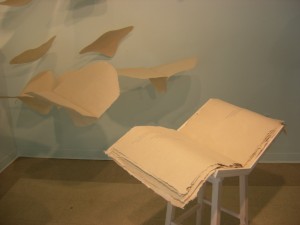 Michelle Wilson's El Progresso installation, detail, at University of the Arts in 2007
