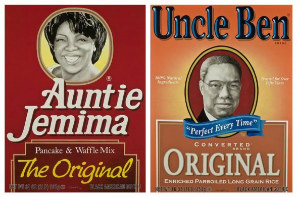 Colin Quashie, Auntie Jemima (Oprah)57” x 69”Acrylic on Canvas2004; Uncle Ben (Colin)57” x 69”Acrylic on Canvas2004 