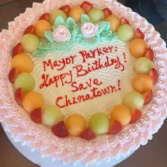 Birthday Cake - Mayor Parker SaveChinatownPhilly