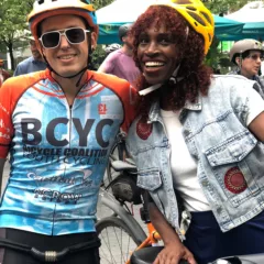 Ry deRoche and Val Gay at Mayor's Ride Center City 