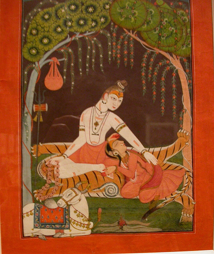 Shiva and Parvati at Night